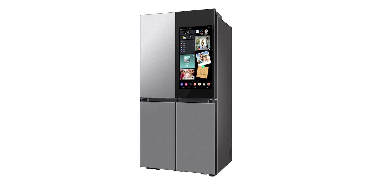 Samsung Bespoke Fridge with screen.